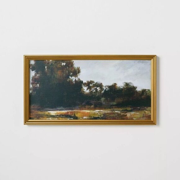 13.9 x 25.4 Horizontal Landscape Framed Canvas - Threshold Studio McGee Target - Picture 1 of 5